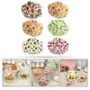 Set sets 6 -pc's Dish Rack Microwave Bowl Holder Protector Polyester katoenen plaat Huggers veilig