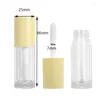 Bottiglie di stoccaggio 10pcs da 6 ml Contenitore a tubo per labbra fai -da -te con berretto vuoto Bottiglia per labbra campione cosmetico all'ingrosso all'ingrosso