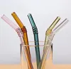 Drinking Straws 100pcs Special Fine Curved Glass Environmental Health Baby Art Eco-friendly SN2822