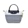 2024 Nylon 2023 New Navy Blue Stripe Bag Large Medium and Small Tote Womens