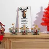 Kandelaars Kerstmis smeedijzeren kandelaar Santa Claus Snowflake Star Elk Tree Holder Home Jaar Tafel ornament