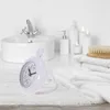 Horloges murales salle de bain imperméable horloge petite batterie ronde baignoire simple décor en plastique à l'étranger suspendu rustique