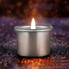 Держатели свечей 20 шт -чашки сплав сплав рождественский орнамент ароматический ароматизированный цветок простой алюминиевый чай