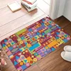 Carpets Retro Chambre Mat Color Blocs Tapis Home DoorMat Living Room Carpet Decor