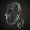 Bangles 2023 Novo jóias jóias de jóias de zircão cúbico Animal da Europa de animais de noiva Design Copper Size o anel de braceletebangle