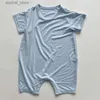 Rompers Baby Bodys Boys Cotton Rompers Summer Thu sottile neonato da gioco da gioco da ragazzi salti senza maniche Abbigliamento per bambini 0-24 mesi L240402