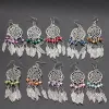 Earrings 20 Colors Nugget Pearls Dangle Earrings Stainless Steel Dream Catcher Pearl Drop Earrings 10 Pairs/lot ABG34