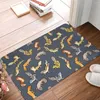 Carpets Chub Geckos dans le paillard en polyester gris foncé tapis de tapis de tapis