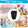 Baking Tools Greaseproof Cupcake Wrappers Muffin Cup Liners 50PCS Round Tray Disposable Paper For Air Fryer Birthday Accessory