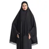 Vêtements ethniques Eid Hooded Long Khimar Femmes musulmanes Abaya Hijabs Burqa Scure de tête Islamic Garment Garment Ramadan Averhead Châles enveloppe