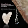 Masaż kamienie skały 1pc Stone Gua Sha Sha desca do twarzy Rose kwarcowy płyt jadeiła narzędzia do masażera narzędzia do twarzy szyi z tyłu 240403