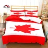 Ensemble de literie National Flag Pattern Cover Cover Set pour Aldult Kids Bed Game Game Quilt Counter