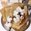 Decorative Flowers Artificial Flower Cotton Christmas Decoration Home Centerpiece Arrangements Party Supplies Room Decor Dried Plant