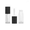 Bottiglie di stoccaggio 10pcs da 6 ml Contenitore a tubo per labbra fai -da -te con berretto vuoto Bottiglia per labbra campione cosmetico all'ingrosso all'ingrosso