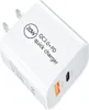 OEM 20W Typ C PD Charger USB USBC snabb snabb laddningsväggadapter Dual Ports Laddar oss EU UK Plug Travel Wall Chargers för SAMS3399102