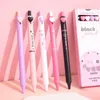 5 pezzi/scatola Sweet Love Button Love 0,5 mm Ballpoint Black Color Ink Pink Press Gel Pen Business Firma per la scrittura di scuola