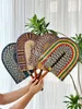 Designer Fan a mano intrecciata intrecciata ventola vietnamita vietnamita decorazione murale nordica decorazione di alta qualità intrecciata