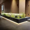 Dekorativa blommor konstgjorda ormbunkar lämnar ormbunkar persiska gräs växter vägggrönande material diy landskap för hem och kontor