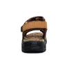 صندل أصلي للرجال 973 من الجلد العلامة التجارية الكلاسيكية صندل الصيف الذكور في الهواء الطلق في الهواء الطلق شاطئ الصندل غير الرسمي أحذية كبيرة الحجم 46 IAS 31103 IAS