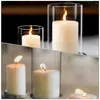 Candle Holders Shade Holder Pillar Glass Table Centerpiece Candles Wedding Ceremony Decorations Top Household Shades Shelf