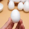 1/5/10pcs Białe pianki jaja solidne modelowanie polistyren styropianowe jaja kulkowe kształt festiwal festiwal dekoracje dla dzieci