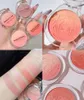 Dual Gradient Blush Highlights Natural Naken Makeup Brightening Cheek Purple Blue Female Niche Märke 240327