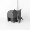 Party Decoration 3D Paper Mold Icke-Fined Elephant Model Folding Work Diy Craft Home Desk golvdekor Figurer Miniatyrer