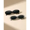 5 -stcs ronde frame boho plastic mode zwart witte tawny luipaard zonnebril voor vrouwen y2k dagelijkse leven vakantie accessoires