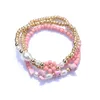 Bracelets de charme Fashion en acrylique Seed Back Diy pour femmes Bracelet mignon Bijoux Faux Pearls Accessoires Femme Femmes Handmade