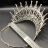 Clipes de cabelo Tiaras coroas de strô diadema para bandanas da noiva real acessórios de casamento