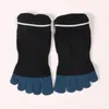 Men's Socks 5 Pairs Mans Invisible Five Finger Cotton Low Tube Toe Sock Spring Autumn Sport Sweat-absorbing Anti Friction Ankle