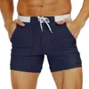 Magcomsen Heren Swimwear Shorts Summer Snel droge zwembroek Surfbord Shorts Boxer Briefs Swimsuit Swimsuit Beach Sunbathing Shorts 240402