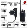 アクセサリーAirSoft U94 PTT TACTICAL HEADSET KENWOOD/MIDLAND/MOTOROLA WALKIETALKIE BAOFENG UV5R HEADPHONE PTTケーブルZ113用のボタン