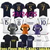 Mbappe Fourth Home Soccer Jerseys 23 24 fans Player Football Shirt Vini Jr Tchouameni Modric Valverde 2023 2024 Men Kids Real Madrids Bellingham Uniform