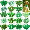 Appareils pour chiens 10pcs St. Patrick's Day Clover Bow Ties for Puppy Medium Pet Pet Grooming Advable Bowties Cou