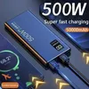 Bank komórki powerowy 50000mah 500 W podwójny port SUPER Szybkie ładowanie przenośna zewnętrzna ładowarka do iPhone'a Huawei Samsung 2445