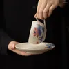 Tassen Japaner Retro zarte Keramik hochwertige Büro Kaffeetasse und Untertassen -Set Haus verwenden Nachmittagstee Dessert Gericht