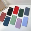 TPU Soft Phone Cas pour Apple iPhone 15 14 plus 13 12 Mini 11 Pro Max XS XR SE Multi Color Matte Couverture Silicone