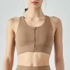 Bras Sports Bra Bra Zip вверх передние мягкие бюстгальтеры для женщин Толп