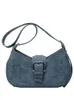 Trendy designerskie sznurowanie dżinsowe torba na ramiona dla kobiet swobodna torebka i torebki 2024 Damowe torby Crossbody Messenger