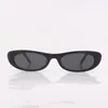 Sunglasses S With Narrow Elongated Cat-eye Frames In Acetate Nylon Lenses UVA/UVB Protection