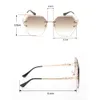 فواك بيرل تفاصيل نظارات أزياء بلا حافة للحياة اليومية أو الصيف السفر الأنيقة
