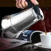 Kaffebryggare rostfritt stål kaffemaskin bärbar elektrisk mocana järnspis y240403