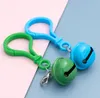 Color plastic keychain Party Favor hanging bell jewelry pendant cute creative personality small gift customization 20215592651