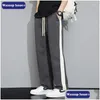 Mens Pants Wassup Issue Wide Leg Spring And Autumn Loose Fashion Casual Sanitary For Sports Drop Delivery Apparel Clothing Otgyi