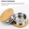 Dinnerware Sets Cold Water Bottle Lid Pitcher Tea Set Teapot Replaceable For Kettle Bamboo Supply