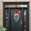 Fiori decorativi ghirlanda natalizio pino artificiale segnale sospeso da porta d'ingresso decorazione della parete della porta d'ingresso