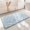 Tapis de bain simples de salle de bain apaisant le tapis de sol absorbant