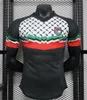 2024 2025 Palestino Man Deportivo Soccer Jerseys Free Palestine Jimenez Benitez Cortes Black Center Stripe Stripe Shird War Justice March Playerバージョン