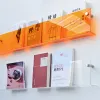 Display Acrylic Book Visa Stand Makeup Holder Cosmetics Display Case Face Mask Rack Hyllvägg Hängande djömmar Smyckesorganisatör